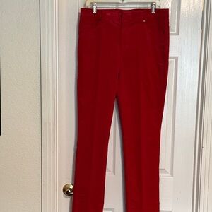 Talbots Cherry Red High-Waist corduroy  Pants, 10T